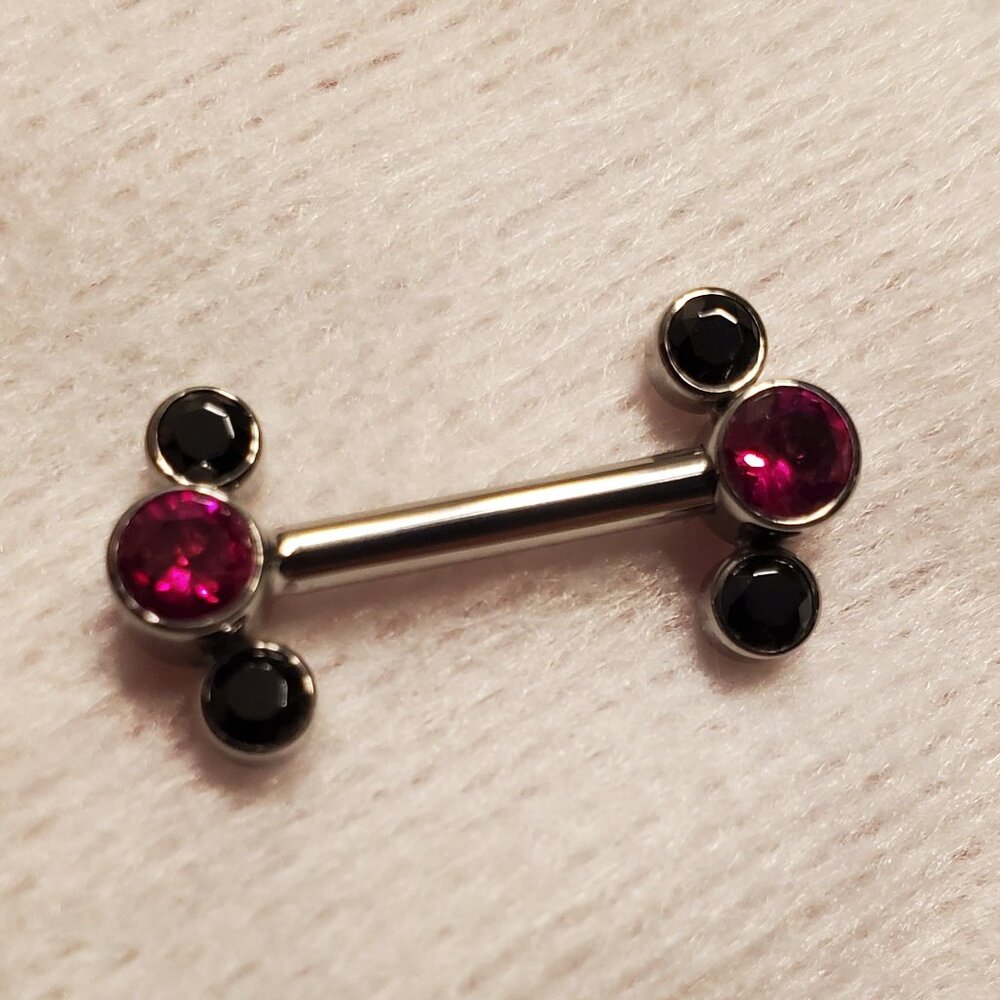 Anatometal Threadless Cluster Barbell